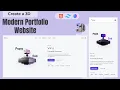 3D Portfolio Website HTML CSS JS Tailwind Spline js Stunning Design You Must See