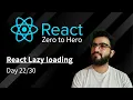 Day 22 React Lazy Loading Explained Optimize Performance with Suspense Fallback UI