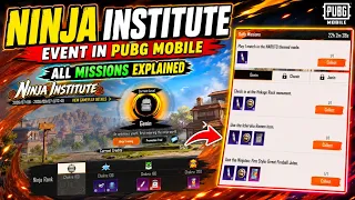 ninja institute new event in pubg mobile all secret missions explained get free naruto set