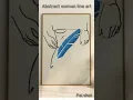Abstract woman line art using python turtle
