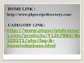 FAQ Script Knowledgebase Script FAQ PHP Script Knowledgebase PHP Script