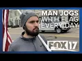 Grand Rapids Michigan Man Shows Support For America One Step At A Time