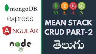 CRUD operations MEAN Stack PART-2 MongoDB ExpressJs Angular NodeJS MEAN Stack Application