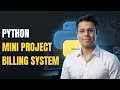 Python Mastery Python Mini Project Build a Smart Restaurant Billing System