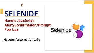 - Handle JavaScript Prompt pop ups using Selenide