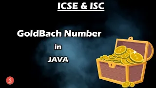 GoldBach Number in Java ICSE ISC BluejCode