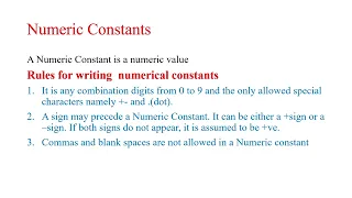 Constants in C