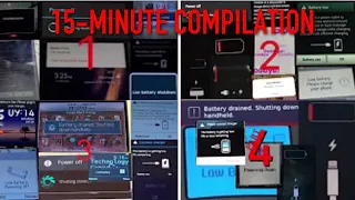 battery low u0026 battery empty alert collection 15 minute compilation 