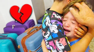 اول مرة يفترقوا عن بعض ✈️😥 (سافرنا وتركنا بيبي مارفل) !!