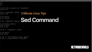 How to use the Sed command