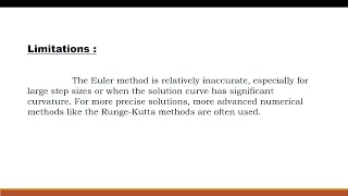 Euler Method explained with python code first oder ODEs