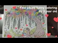 Kids Coloring Fun 3 5 Year Old Coloring Animals in Room and Flower Vine Printables