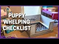 Puppy Whelping Checklist