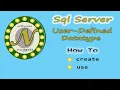 User-Defined Data Types Detailed instructions on how to create use reverse engineer and drop