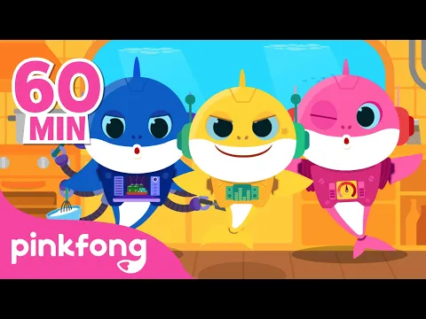 Download MP3 Mix - Baby Shark Robot and more | Baby Shark Remix | +Compilation | Pinkfong Songs for Children