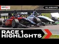 Race 1 Highlights 2026 INDY NXT by Firestone at Alabama