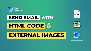 Power Automate Embed HTML Code Images into Send Email Action