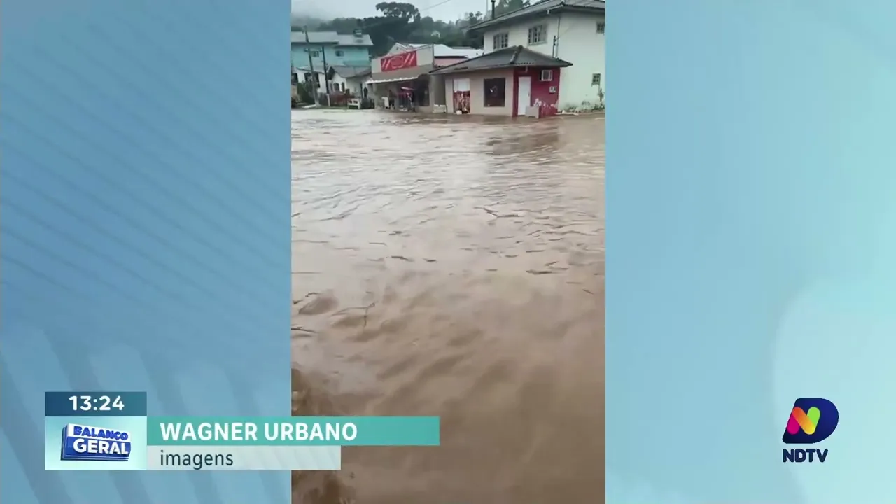 Impactos da chuva: alagamentos e deslizamentos atingem a Serra Catarinense