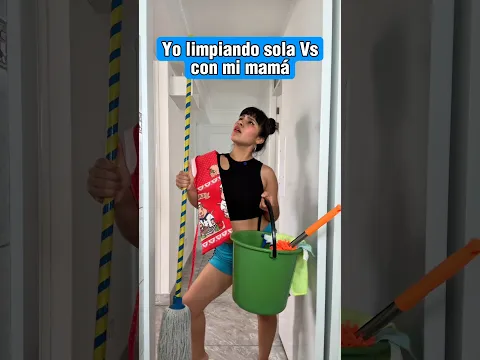 Limpiar sola es mejor 😭😂 #shorts  #humor #tiktokvideo #comedia #funny #fyp