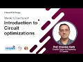 Lec 42 Introduction to Circuit optimizations