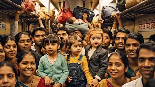 We took a train in india...