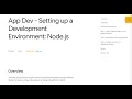 App Dev - Setting up a Development Environment Node js Qwiklab