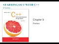 Chapter 9 Pointers Part 1 Section 9 1-9 3