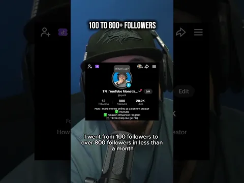 100 to 800+ Followers on TikTok #contentmarketing