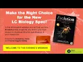 Evolution webinar Make the Right Choice for New LC Biology Spec