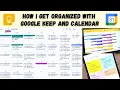 How I get organized with GOOGLE KEEP and CALENDAR as a College Student Easy Efficient