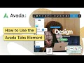 How to Use the Avada Tabs Element