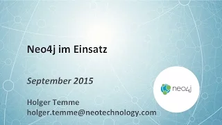 Thumbnail for Neo4j Use Cases – Graphdatenbanken im Einsatz video