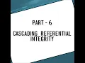 cascading referential integrity cascading referential integrity in sql server