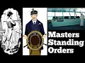 Master Standing orders Ship Merchant Navy Knowledge