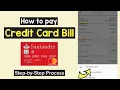 Pay Credit Card Bill Santander Santander Credit Card Repayments deposit Pay Santander Bill