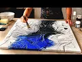 Mesmerizing Textured Abstract Art Bold Acrylic Palette Knife Techniques See What Emerges