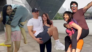 lift and carry compilation of girls lifting and carrying boys 11