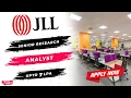 JLL Hiring Senior Research Analyst Any Graduate Work From Apply Now