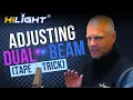 Adjusting Dual Beam Handgun Lasers with just Two Shots - the Tape Trick