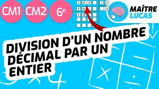 Division D Un Nombre Décimal Par Un Entier CM2 CM1 6ème Cycle 3 Maths Mathématiques 