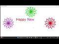 Happy New Year 2025 Wishing using Python program 2025
