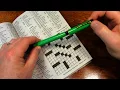 Crossword Puzzle 8 Start to Finish - ASMR Sleep