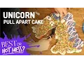 Rainbow Unicorn Pull-Apart Cake Best or Hot Mess