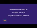 Obituaries - Advocates Who Have Passed