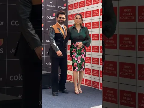 Rahul Vaidya Poses With Wife Disha Parmar on Pati Patni Aur Panga 2 Sets #shorts #rahulvaidya