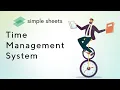 Time Management System Excel Template Step-by-Step Tutorial by Simple Sheets