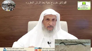 وثائق المرضى خروج حية بعد الرش المقروء الشيخ خالد الحبشي 