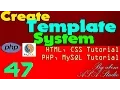 Create Template System 47 Left Navigation Adding Position and Z Index PHP MySQL CSS Tutorial Se