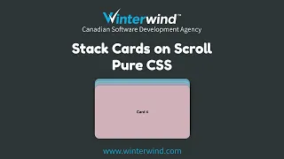 Stack Cards on Scroll with CSS