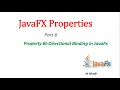JavaFX Tutorial Bi-Directional Binding in JavaFX properties